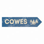 CDSP 001 COWES   - Sail Boats - Blue Wood