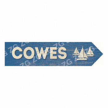 CDSP 001 COWES   - Sail Boats - Blue Wood