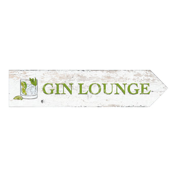 DSPCC 3439 Gin Lounge - Lime Green with drop shadow - White wood - White Wood