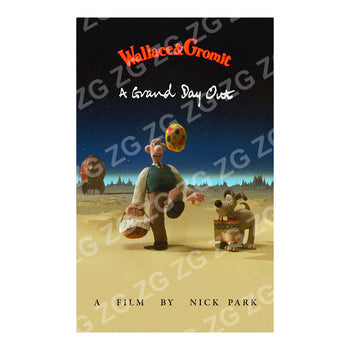 CPMAA 3017 Wallace Gromit - Movie Poster Grand Day Out - Tartan