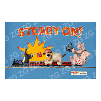 CPMAA 3099 Wallace & Gromit  - Train Chase (Blue) - Grey