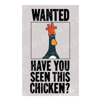 CPMAA 3140 Wallace & Gromit - Feathers Wanted Poster - Blue