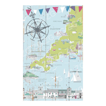 PMBB 2540 Betty Boyns Designs - CORNWALL MAP v1 - Picture