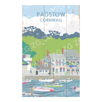 PMBB 2555 Betty Boyns Designs - PADSTOW Boats/harbour - Picture