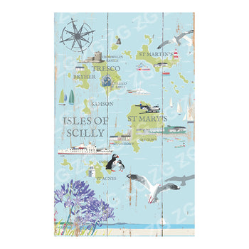 PMBB 2615 Isles of Scilly Map - Betty Boyns Designs  - Picture