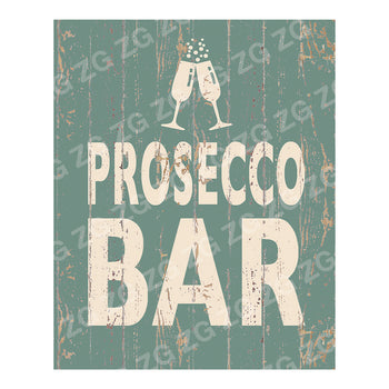 PN 1696 Vintage prosecco bar - Prosecco Glasses - Vintage Green