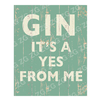 PN 1987 Gin it's a yes from me - Green