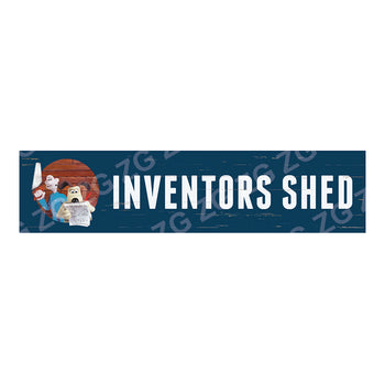 CPRAA 3414 Wallace & Gromit - Inventors Shed - blue - Blue