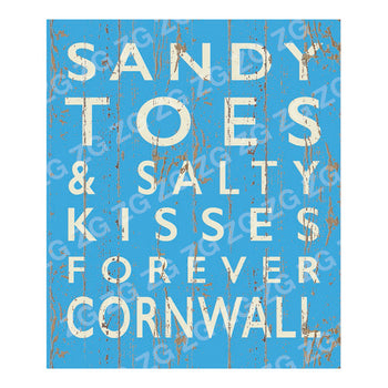 CPS 004 Cornwall   Sandy toes and salty kisses - Light Blue