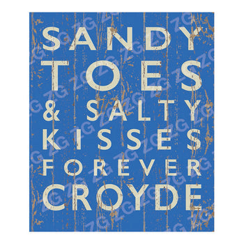 CPS 009 Croyde   Sandy toes and salty kisses - Blue