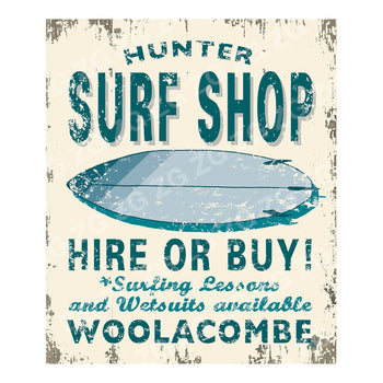 CPS 010 Woolacombe Hunter  Surf shop hire or buy - Vintage