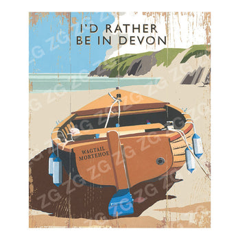 CPS 011 Mortehoe Devon wagtail boat Wagtail I'd Rather be in Devon Wagtail Mortehoe - Wagtail Boat - Picture