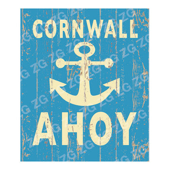 CPS 013 Cornwall  anchor Ahoy - Anchor - Blue