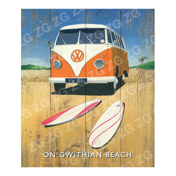 CPS 018 Gwithian orange campervan - Campervan - Orange - Picture