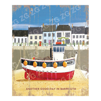 CPS 024 Red boat - another good day in BARMOUTH - Picture