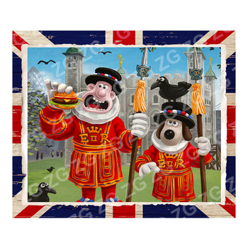 CPSAA 2674 Wallace & Gromit - Tower of London - No Flowers - UJ Flag Surround 006 - Flag Surround