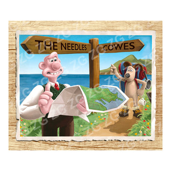 CPSAA 2759 Wallace & Gromit - Coast Path - The Needles - Cowes - wood 022 - Wood Surround