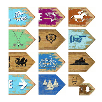 Colourful Direction Signs