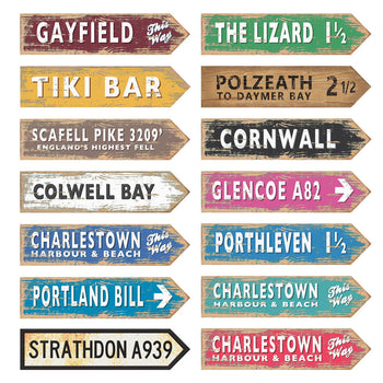 Colourful Direction Signs